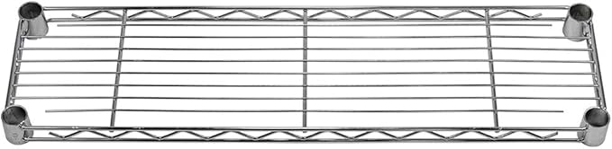 Shelving Inc. 8" d x 30" w Chrome Wire Shelving with 2 Tier Shelves, Weight Capacity 800lbs Per Shelf