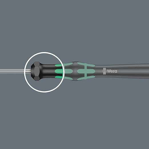 Wera 2035/6 Kraftform MicroSlotted/Phillips Electronics Screwdriver Set and Rack, 6-Piece