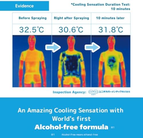 Fabric Cooling Spray powered by Freeze Tech – Alcohol-Free Fabric Mist for Clothes and Sportswear – Lightweight, Quick-Dry Formula with Mint Scent (10oz / 300mL)