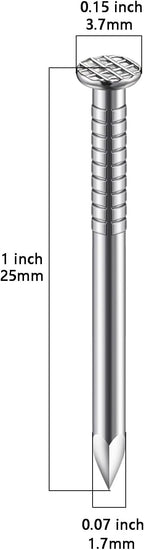 (350 pcs)1 inch Stainless Steel 304 Nails, Hanging Nails, Wall Nails, Dowels, Long Nails