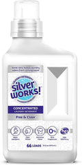 Powerful Odor Eliminating Laundry Detergent Liquid, Silver Ion Deodorizer Technology, Laundry Odor Eliminator For Clothes, Cleans, Deodorizes & Protects - 33 fl oz, 66 Loads, Free & Clear