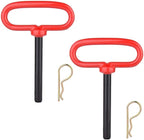 3/4 inch Red Handle Hitch Pin Trailer Towing Hitch Pin and Clip Tractor Pins ,3/4 * 6-1/2 inch