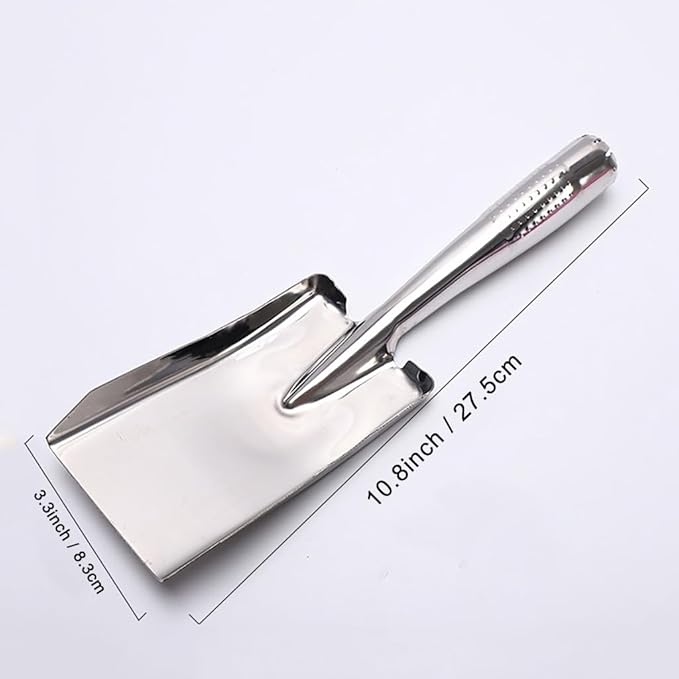 Stainless Gardening Shovel Set,Heavy Duty One-Piece Small Garden Trowel Hand Shovel Gardening Tools for Planting, Digging, Weeding, Moving and Smoothing, Gardening Gifts for Women