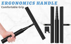 Upgraded 2 in 1 Extendable Shower Squeegee for Glass Doors, 2 Squeegee + 1 Extension Pole 23.5-97 cm Window Cleaner Squeegee for Window Cleaning for Home Cleaning, Glass Door, Tile Wall, Car