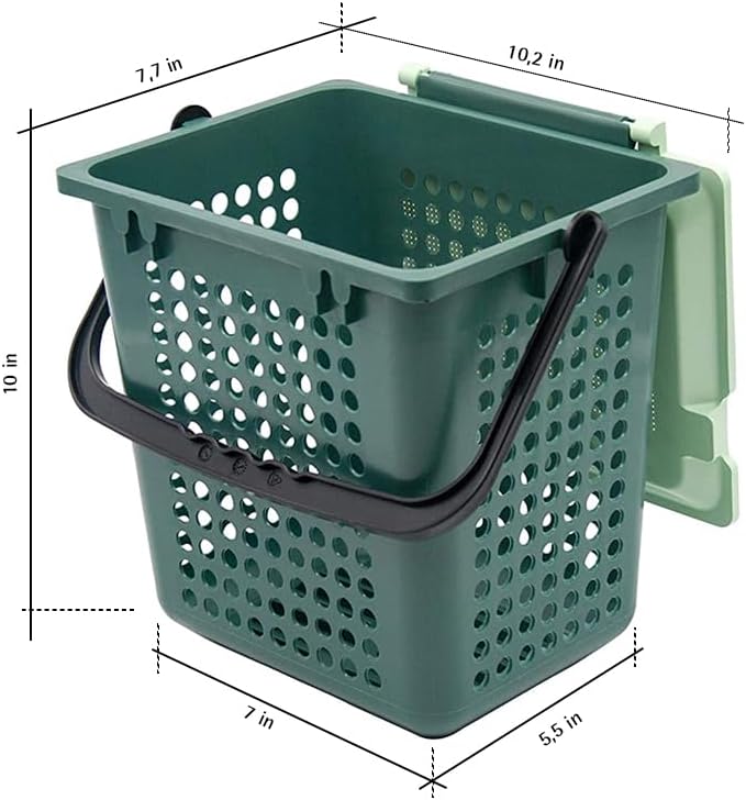 bioMat AirBox Compost Bin for Countertop with 2.6 Gallon Compostable Trash Bags (125 Bags with Handle Ties), BPI Certified