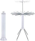 4-Legged Clothes Drying Rack Foldable,Octopus-Shaped Portable Laundry Drying Rack,Outdoor and Indoor Collapsible Drying Rack with 4 Pulleys,2 Tier