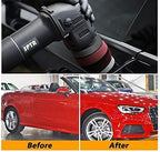 SPTA Mini Orbital Polisher - 3 Inch 10mm/780W Variable Speed Dual Action With Polishing Pads, Sanding Discs, Pad Conditioning Brush