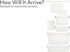 Rubbermaid Cleverstore Clear Dorm Variety 16-Pack, Made in USA, Stackable Large Clear Storage Bins with Lids, See-Through Plastic Storage, with Latching Lids, BPA-Free