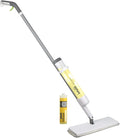Casabella Infuse Multi-Surface Floor Spray Mop Cleaning Kit with Cleaning Concentrate Refill, White