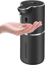 Automatic Liquid Soap Dispenser 12.8oz, Rechargeable & 6 Levels Soap Adjustable with Digital Display, Wall Mount, Waterproof, Touchless Hand/Dish Soap Dispenser for Kitchen, Bathroom, Hotel