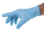 Safeguard Nitrile Disposable Gloves, Powder Free, Food Grade Gloves, Latex Free, 100 Count, Small Size, Blue