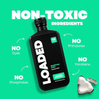 Loaded Laundry Detergent, Luxury Cologne & Perfume Scented | 50 Loads | Coconut & Palm | Skin-Friendly & Plant-Based | Made in USA | 32 oz