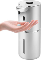 Automatic Liquid Soap Dispenser 12.8oz, Rechargeable & 6 Levels Soap Adjustable with Digital Display, Wall Mount, Waterproof, Touchless Hand/Dish Soap Dispenser for Kitchen, Bathroom, Hotel