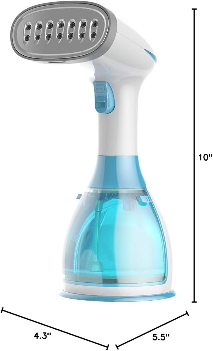 Steamer for Clothes, 15s Heat-up Handheld Clothes Steamer with Large 300ml Tank, 1300W Garment Steamer Fabric Wrinkle Remover, 3 Continuous Steam Modes, Portable Steam Iron for Travel and Home