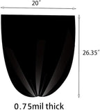 6 Gallon Black Office Trash Bags, 180 Counts