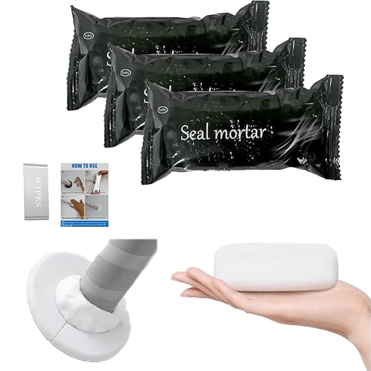 White Waterproof Duct Seal Putty, Moldable Plumbers Putty and Sealing Clay for Indoor & Outdoor Use – Quick Mending for Air Conditioning Holes, Drain Connections, Ideal for Wall Hole Repairs