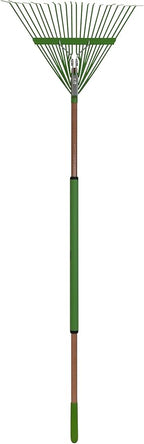 AMES 20201033 Steel Tine Leaf Rake with Hardwood/Steel Handle, 22 Tines