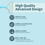 Pet Hair Removal Tool,Cleaner Pro Pet Hair Remover,Fabric Shaver by BSIWWO,Pet Hair Remover for Couch,Lint Shaver,Carpet Rake,Dog Hair Remover and Cat Hair Remover(2pack-Blue)