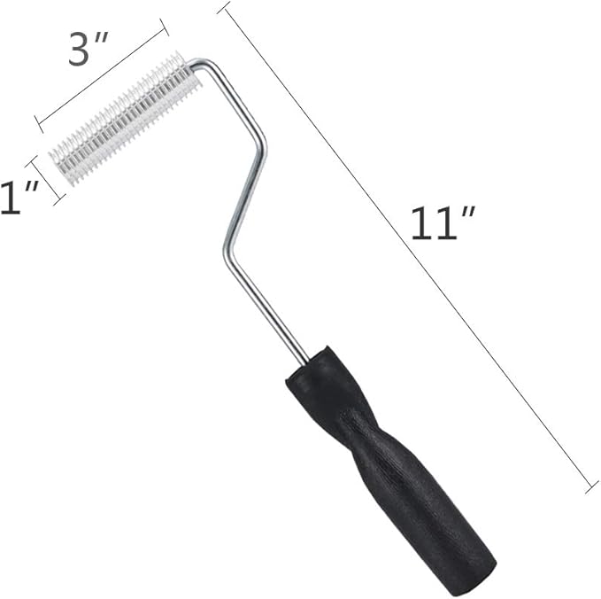 Fiberglass Roller Tools Kit, 4pcs Fiberglass Resin Laminating Bubble Roller Set for Tub Shower Bathtub Boat Repair