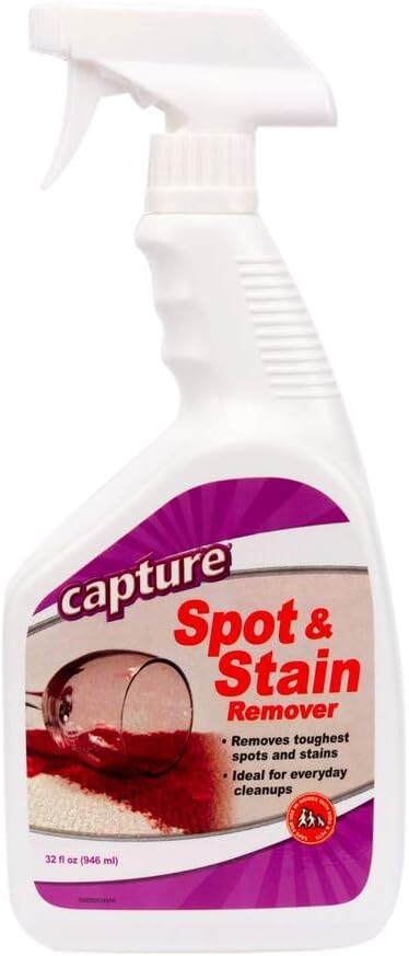 Capture Carpet & Rug Dry Cleaner (1 lb) Spot and Stain Remover (32 oz), Couch, Sofa Cleaner and Stain Remover Bundle