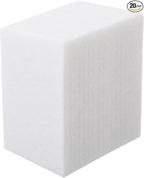 20 Pieces White Scrubbing Pad Non Scratch Scouring Pads Non Woven Scouring Sponge Multipurpose Abrasive Multi Surface Scrubber for Cleaning Polishing(4.5 x 9.8 Inch)