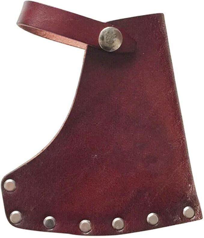 1PC Portable Leather Holder Lanyard Blade Sheath Head Cover For Axe Hatchet