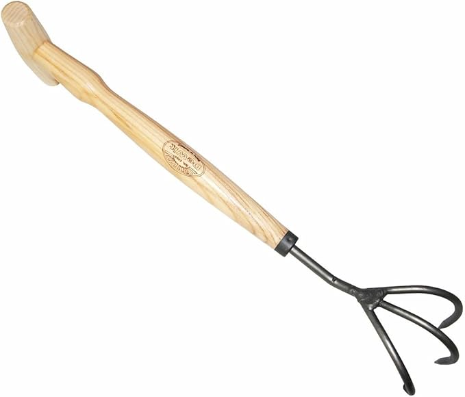 Tierra Garden Dewit 3-Tine Cultivator with P-Grip Handle
