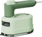 Travel Steam Iron, 180 °Rotating Handle Foldable Hanging Ironing Machine, Portable Mini Dual-Purpose Steam Iron for Both Dry and Wet Use, Essential for School Dormitories & Business Trips (Green)