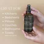 River Birch Lemon Bergamot Linen and Room Spray | Home Fragrance | 4 oz Glass Amber Bottle | Luxury Signature Scent | Handmade in Texas