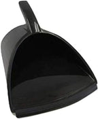 HandyPan Heavy Duty Dustpan, Black - Large Dust Pan Made in the USA with Tight Seal Lip to Keep Dust, Dirt, Debris In-Great for Home, Shop, Garage, Use-Stackable, Standing Dustpan for Wet or Dry Tasks