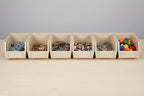 Hudson Exchange 9-1/2" x 6" x 5" Plastic Stackable Storage Bin and Hanging Container (Stone, 1 Pack)