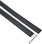 DGZZI 4PCS Black Glass Squeegee Rubber Strip 45cm Wiper Replacement Parts Window Cleaning Dust Removal Scraper Suitable for Bathroom Wall Mirror Tiles Marble Countertops
