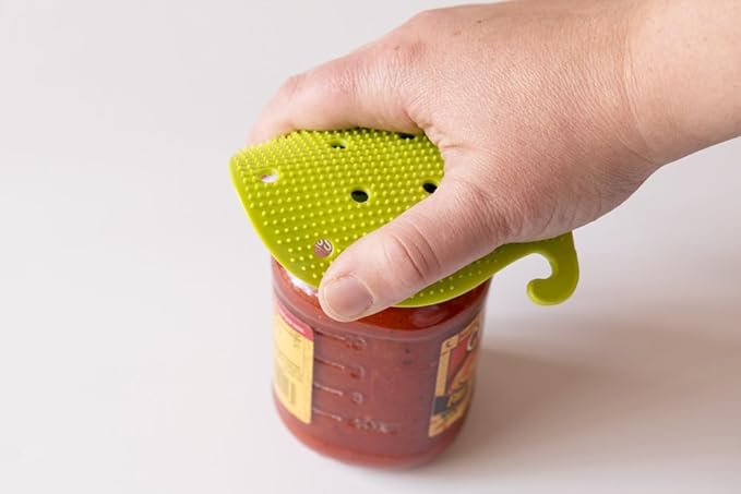 Vegetable Scrubber Brush : Double Sided Fruit and Vegetable Scrubber - Multi Use: Potato Scrubber - Carrot Brush - Trivet - Jar Opener by Cestari Kitchen