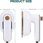 Portable Handheld Iron, Brynnl Mini Handheld Steamer Iron for Clothes, 180°Rotatable Travel Garment Steamer, Mini Ironing Machine Support Dry & Wet Ironing for Home,Travel,Gifts (white)