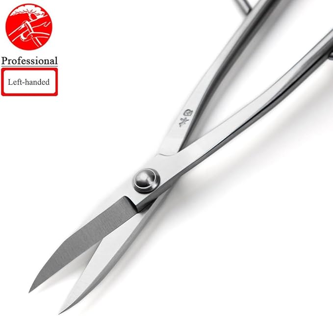 Left-handed Bonsai Scissors Professional Grade Bonsai Shears Alloy Steel Bonsai Tools Equip With Tool Bag (MT-LBS-210L)