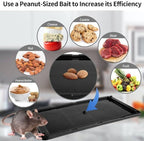 LULUCATCH Super Glue Traps 6 Pack for Mice & Snakes, Larger, Heavier Sticky Traps with Non-Toxic Glue. Sticky Mouse Traps Indoor, Easy to Set, Pet Safe Pest Control