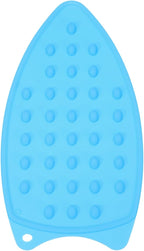 PATIKIL Silicone Iron Rest Pad, Multipurpose Hot Heat Resistant Iron Rest Plate Protective Pad for Ironing Board Hot Resistant Steamer Steam Compact Mat, Blue