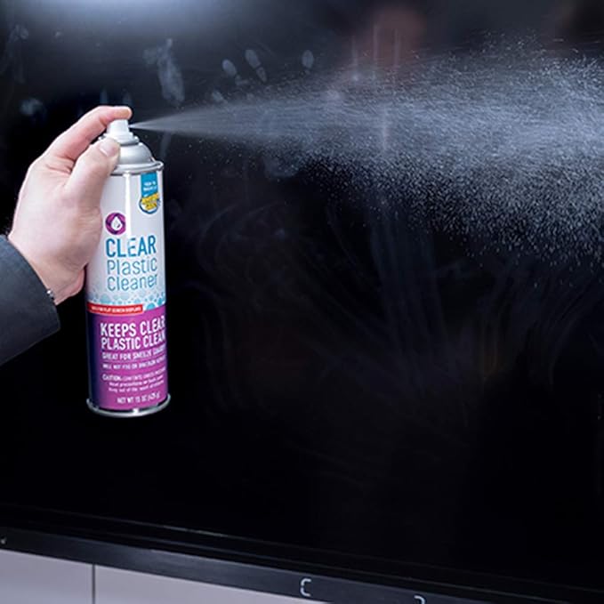 Invisible Glass 91014 Clear Plastic Cleaner Cleans and Protects Plastic Surfaces on Electronics, Appliances, Eyewear, Cars, Trucks, RVs, Boats, and More, Anti-Fog, Anti-Static, 19 Oz, Pack of 1
