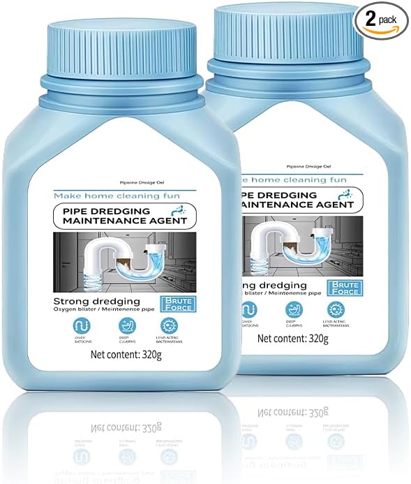 Drain Clog Remover Powerful Unclogging Sink Hair Cleaner for Kitchen, Shower Pipes and Drains (White 2PCS)