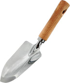 Garden Tool Shovel for Digging Gardening Trowel for Lawn Planting Stainless Steel Spade Wooden Handle Anti Slippery