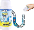 Wild Sink and Drain Cleaner Powder | Rapid-Foam Fast-Acting Pipe Declogger for Kitchen, Bathroom, Toilet, Shower Drain Maintenance (1 PC (3.88oz))