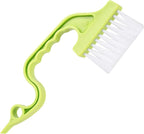 Trycooling Hand-held Groove Gap Cleaning Tools Door Window Track Kitchen Cleaning Brushes (Random Color-Blue, Green, Pink) (1 Pc)