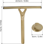 Shower Squeegee for Glass Doors, Stainless Steel Shower Squeegee, Window Cleaning Tools for Glass Doors Car Glass Bathroom Window Kitchen Mirror