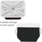 TheWarmHome Organization and Storage for Shelves - Extra Jumbo 3 Pack 20.5x15.7x13.8 inch Fabric Storage Basket for Organizing, Storage Bins for Shoes Towel Blanket (White & Black)