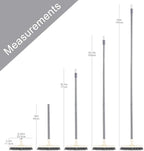 Grout Scrub Brush with Long Handle, Swivel Grout & Corner Cleaning Brush for Tile Floors, Stiff V-Shaped Bristle Grout Cleaner Brush for Grout Line, Deep Grooves, Walk in Shower, Bathroom and Kitchen