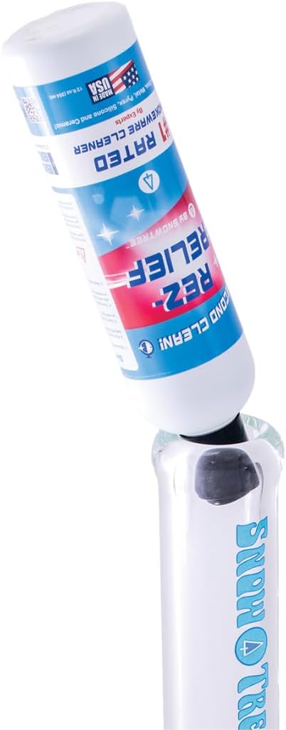 SNOWTREE - Rez Relief Glass Cleaner Solution for Glass, Ceramic, Metal & Silicone - 12 Fluid Oz Bottle - Refreshing Citrus Scent Glass Cleaner Liquid - Removes Stains & Smells