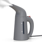 Steamer for Clothes, Handheld Garment Steamer, Portable Clothes Steamer Remove Wrinkle, 180ml Water Tank, 12 minutes Continuous Steam, 2.3 meter Cord, Ideal for ALL Fabrics, One button Design (Gray)