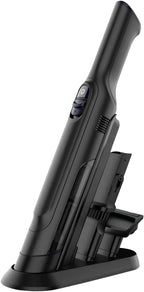 Handheld Vacuum Cordless, Lightweight 1.4lb with Powerful Suction, Charging Dock, Single Touch Empty and Detachable Dust Cup, Portable Mini Car Vac for Home Office and Pet Hair (Medium Gray)