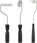 Fiberglass Roller Tools Kit, 3pcs Fiberglass Resin Laminating Bubble Roller Set for Tub Shower Bathtub Boat Repair