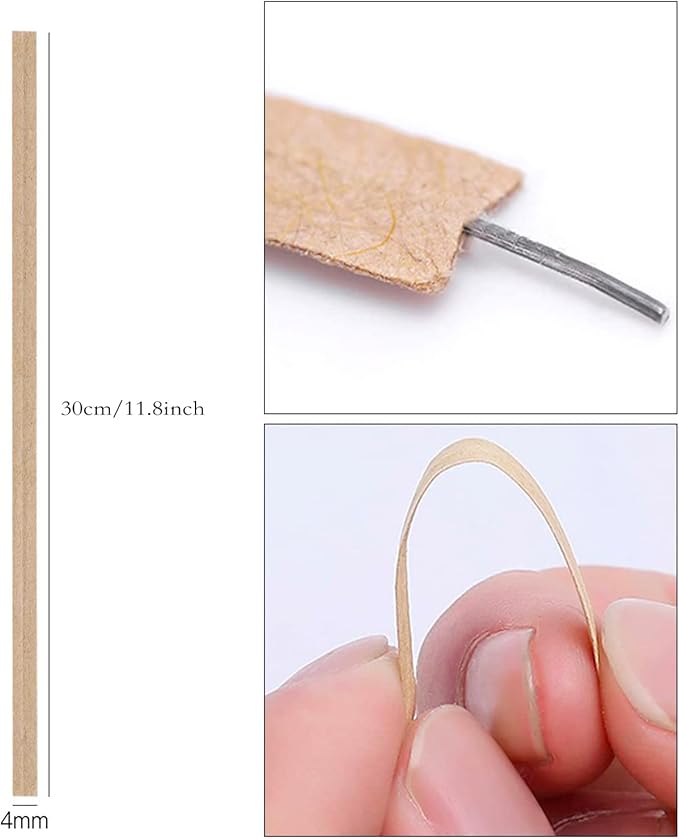 1000 Pcs Twist Ties, Kraft Paper Twist Ties Plant Ties Reusable Bread Ties for Party Cello Candy Coffee Treat Bags Cake Pops (11.8")